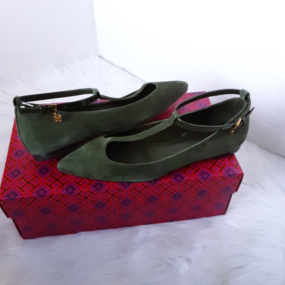 Tory Burch Ashton T-strap Mary Jane Flat Women's Shoes size 5M